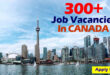 300+ Job Vacancies in CANADA